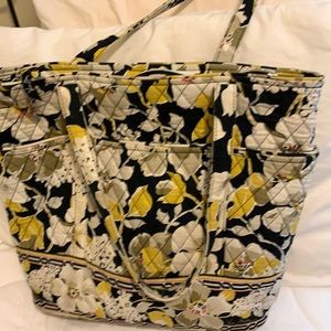 Vera Bradley Tote in Black and Cream